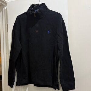 Polo Ralph Lauren Quarter-Zip Pullover with Blue Logo
